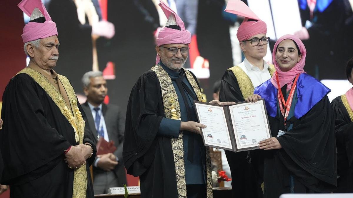 Vice-President asks students to reject colonial mindset, extols achievements made post-2019 in J&K