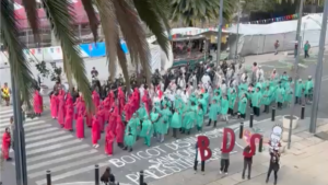 Activists form human Palestine flag at World Cup opener in Mexico City | Newsfeed